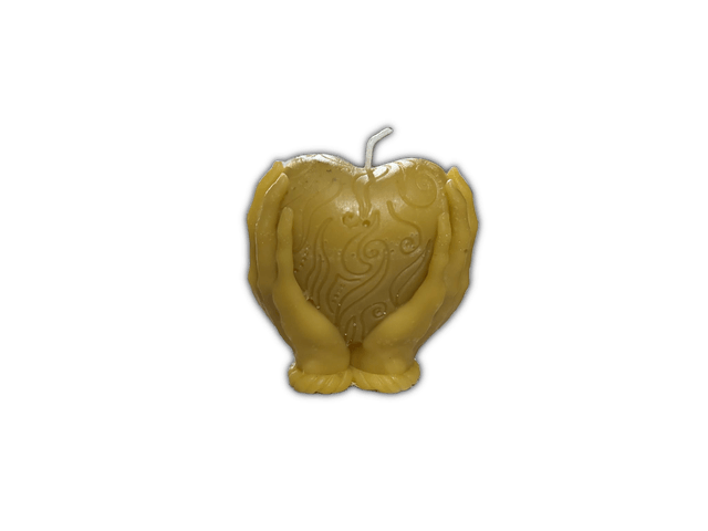 Cuore - Candela in cera d'api naturale