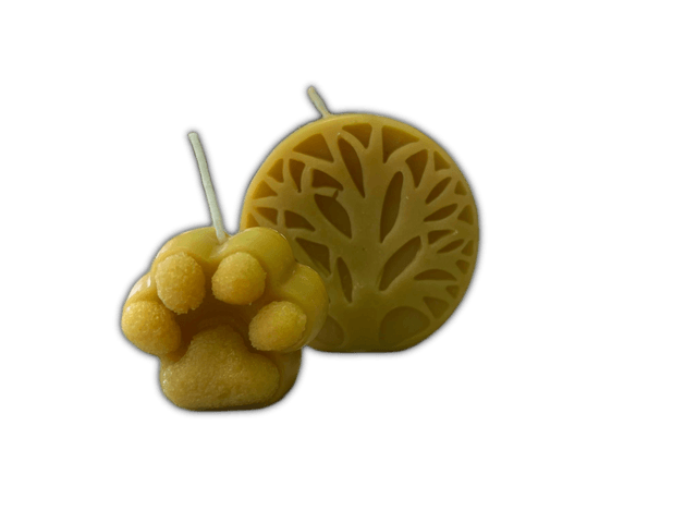 Zampa - Candela in cera d'api naturale